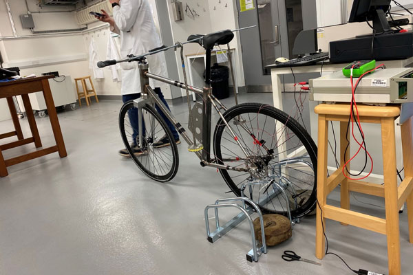 Test setup of eBike.